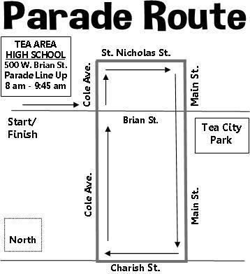 2025 Teapot Days Parade Route