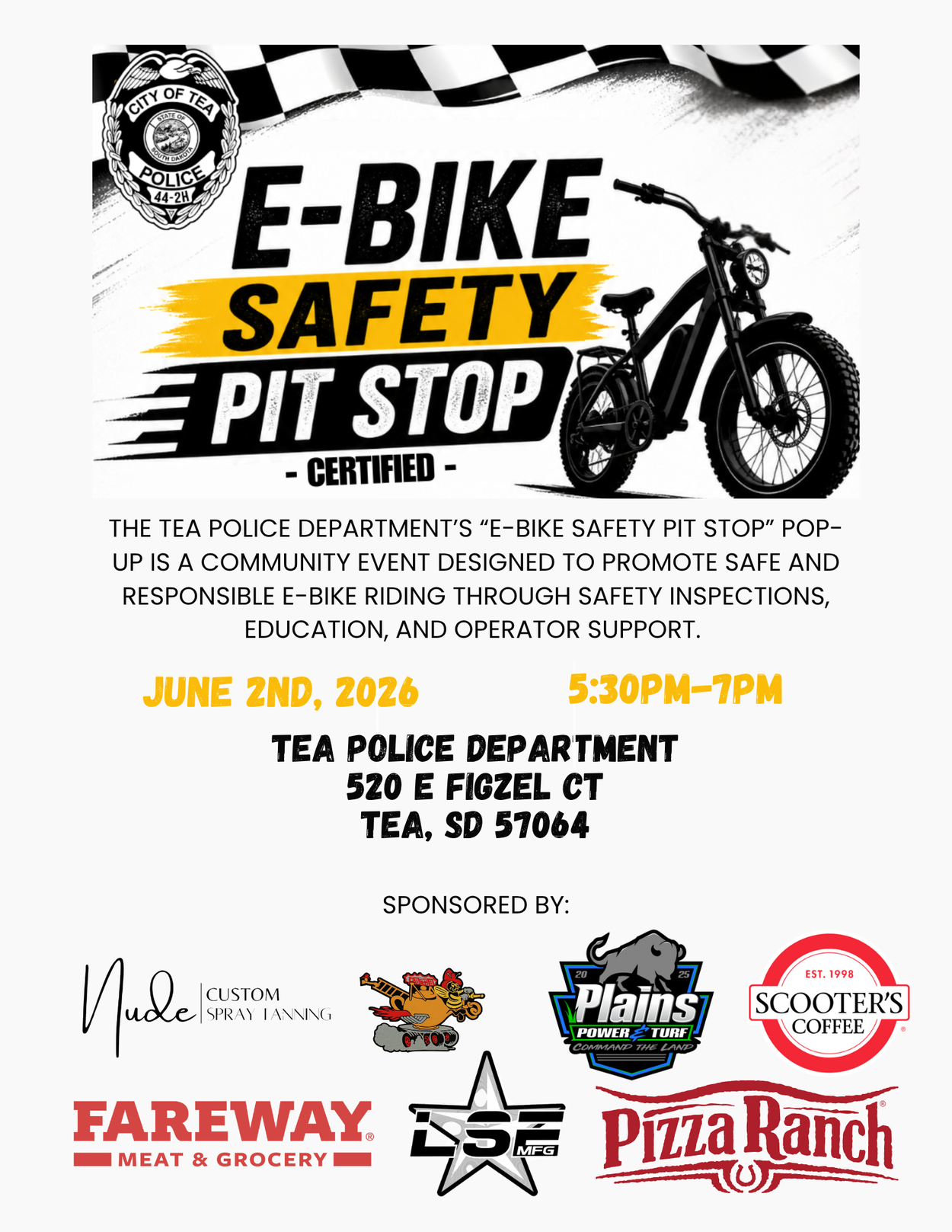 Pit Stop Digital Flyer